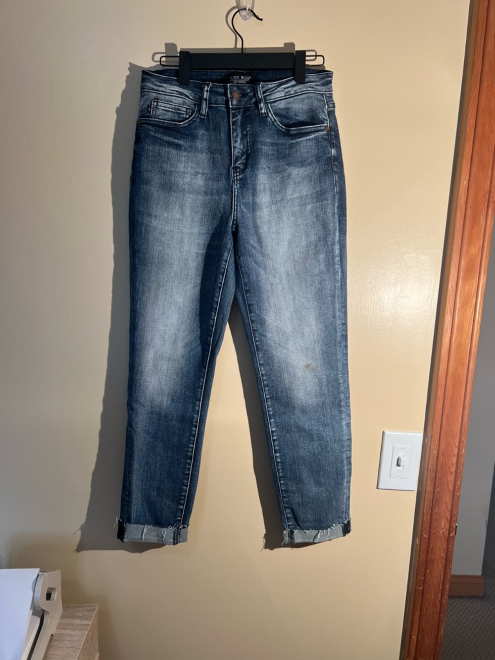 Women’s Judy Blue Relaxed Fit Rolled Cuff Blue Jeans Size 5/27